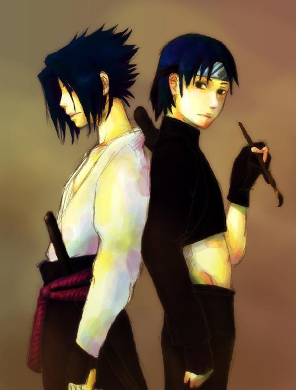 Sasuke versus Sai ... stepbrothers???